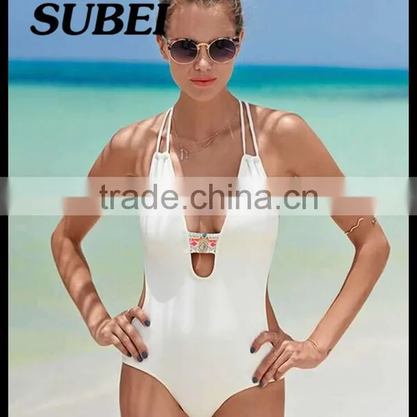 One-Piece New Black White Lady Fashion Swimwear photo-2