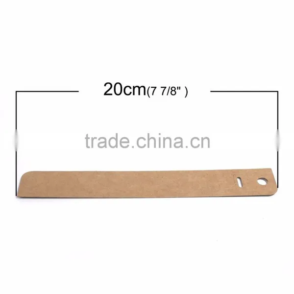 Paper Jewelry Display Card Rectangle Brown 20cm(7 7/8") x 3cm(1 1/8"), 1 Piece photo-2