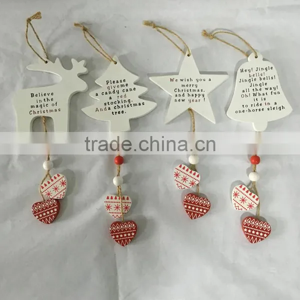Popular Wholesale Festival Items Promotional Wood Hanging Craft photo-2