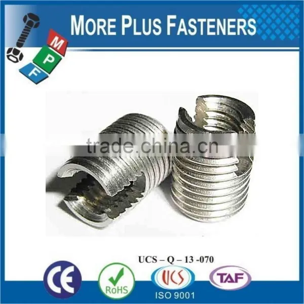 Made in Taiwan Stainless Steel Self Tapping Groove Pin Threaded Insert Threaded Nut For Plastic photo-5