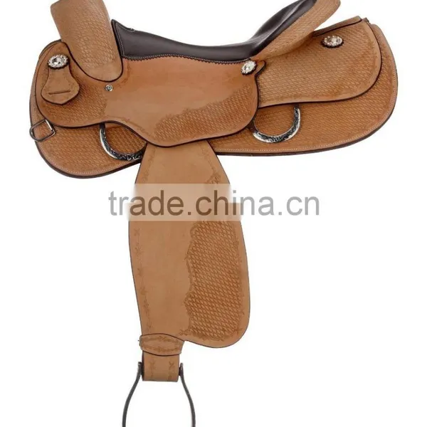 Leather Horse Western Saddle