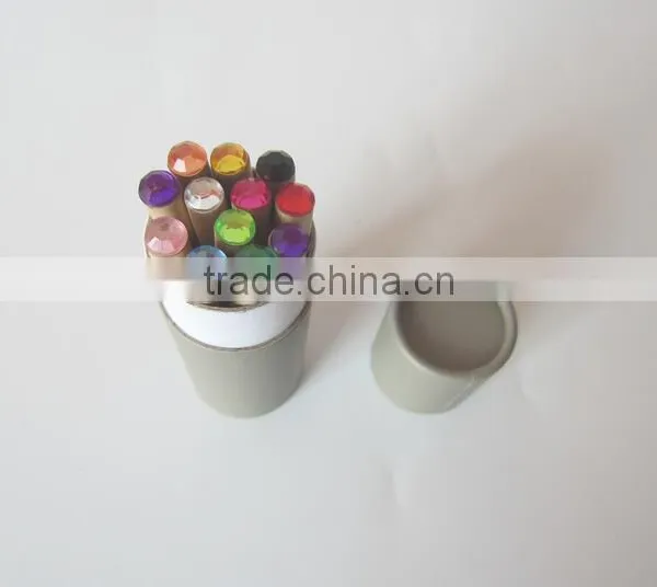 3.5''HB Natural Pencils Wih Diamond in Paper Tube photo-4