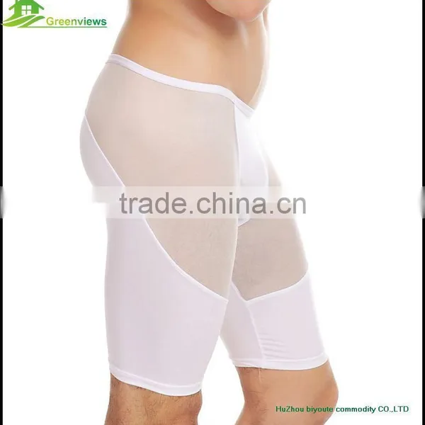 High Quality Pants Men Underwear Lingerie Made in Poland Men Middle Pants Sports Wear Siamese Trousers Men Boxer Shorts photo-3