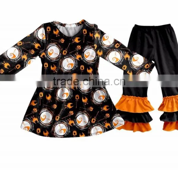 Newest Toddler Ruffle Pants Children Boutique Halloween Clothing Sets Kids Outfits Fall Baby Girl Clothes photo-2