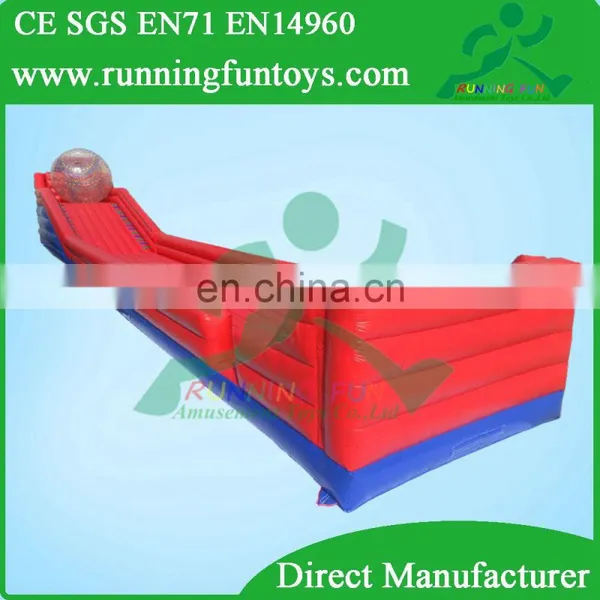 Customized Inflatable Zorb Ramp With Track Lane, Zorb Ball Ramp photo-3
