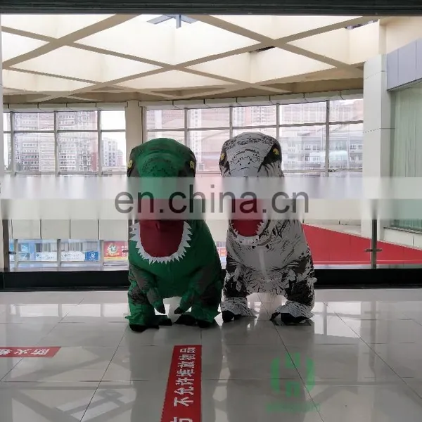 HI 210cm Height Walking Adult Dinosaur Costume Inflatable T-rex Costume photo-2
