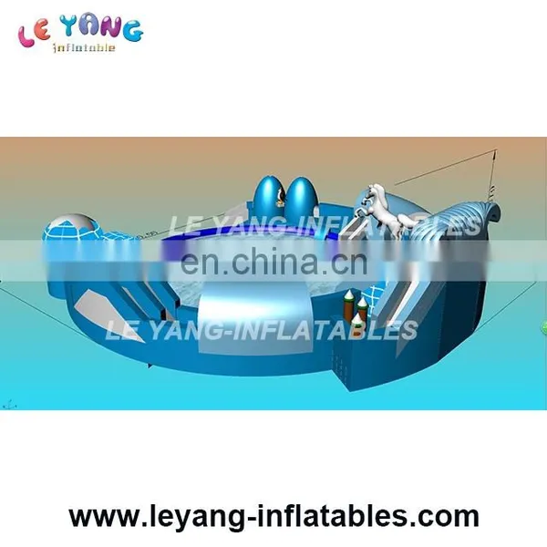 Commercial Grade Frozen Design With Round Swimming Pool With Slides for Kids photo-3