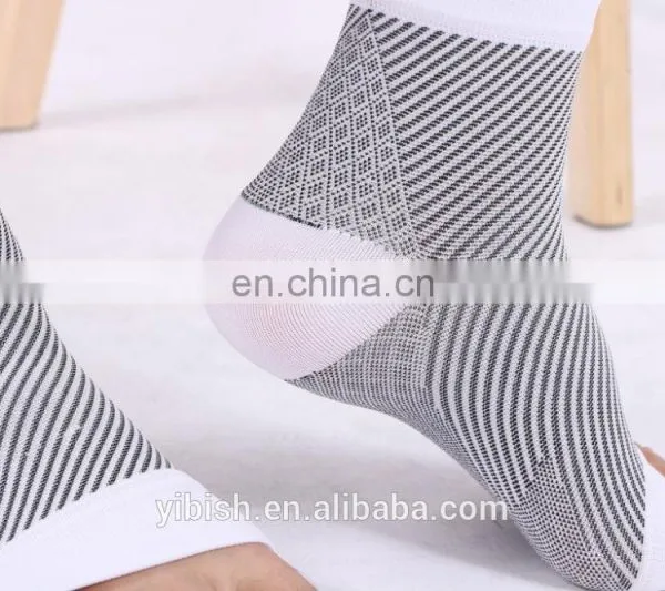 Athletic Knitted Open Toe Compression Ankle Socks For Sports#YLW-03 photo-5