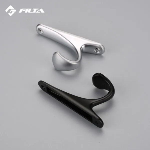 Filta Hardware Eco-Friendly Home Design Storage Small Double Zinc Alloy Coat Hook 6535 photo-3