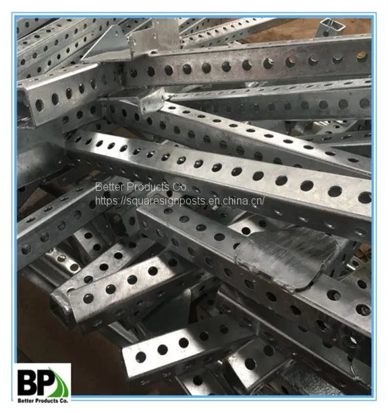 Steel Traffic Sign Posts,Square Sign Post U Channel Post for American Customers photo-2