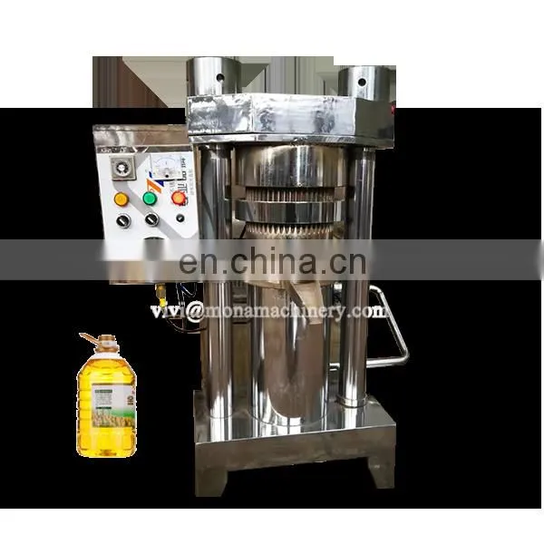 Hydraulic Electric Walnut Oil Presser Cold Sesame Cocoa Butter Press Equipment photo-3