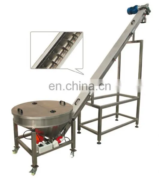 Easy Cleaning Helical Hopper Inclined Flexible Screw Conveyor for Powder photo-3