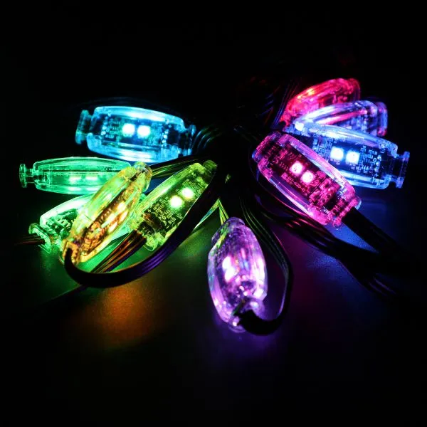 High Quality 4LEDs RGB Curtain Light For Christmas Trees photo-2