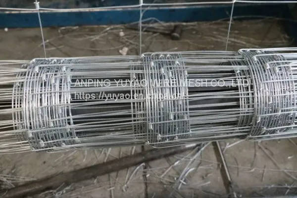 8ft Hinge Joint Knot Woven Cattle Wire Fence