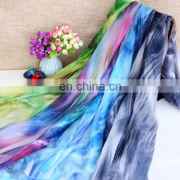 Manufacturer Wholesales 75D*75D High Quality Printed Chiffon Fabric for Dresses photo-2