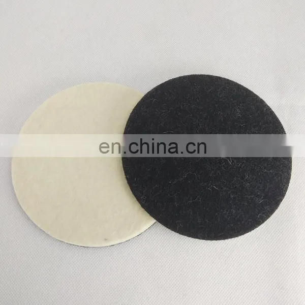 Black/white Self-adhesive Wool Felt Polishing Pad Wheel photo-2