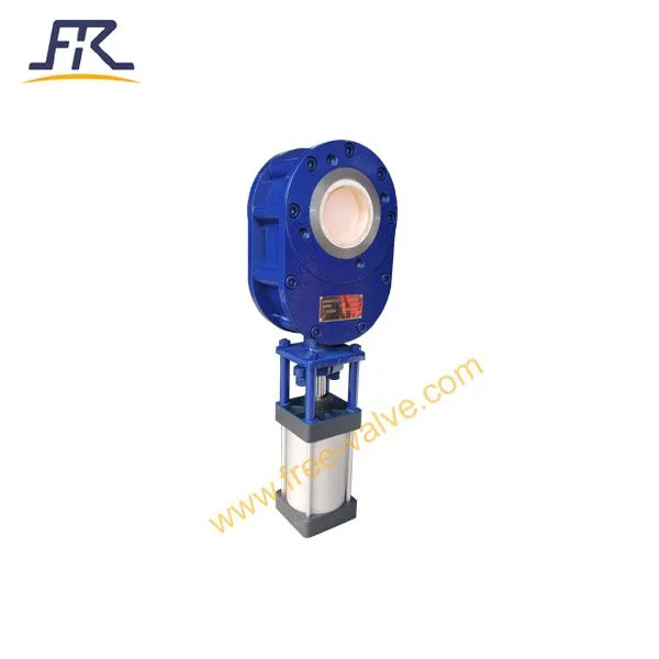 FRZ674TC Pneumatic Ceramic Double Disc Gate Valve photo-4