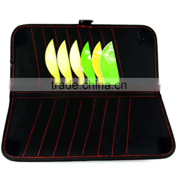 New Double-Deck Auto Car Visor CD/DVD Bag Storage Holder/Tissue Bag,Red+Black photo-2