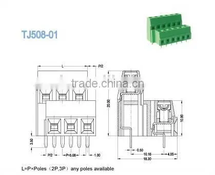 Wago Terminal Blocks 5.08mm Euro Type for Industry Control and Automation photo-2