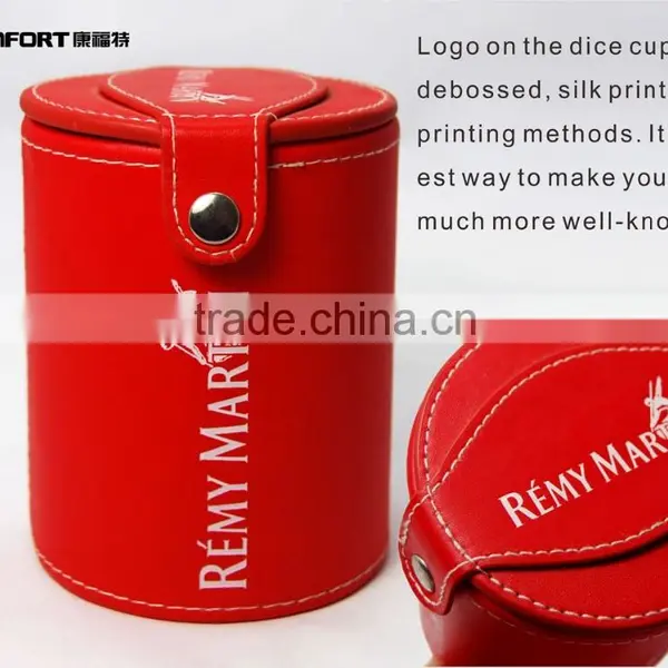 Portable Suitable Fashion Mini Leather Dice Cup photo-6