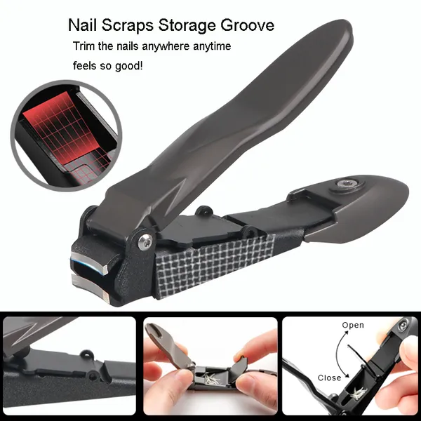 2021 New Professional Stainless Steel Nail Clipper Cicada Shape With Storage Groove photo-2