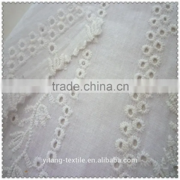 Black Big Flower Embroidered Fabric photo-2