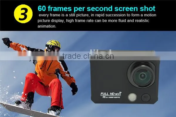 1920x1440P@30fps 2K Waterproof WIFI Sport Camera X5 With 170 Degree Wide Angle, Slow Motion/Time Lapse & RF Remote Control photo-3