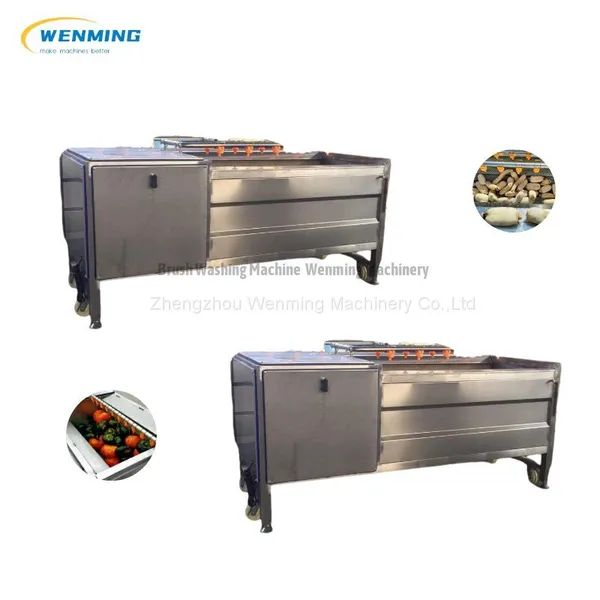 Potato / Carrot / Pumpkin / Lotus Root Brush Washing & Peeling Machine photo-2