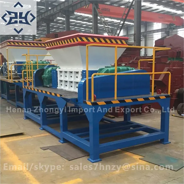 Double Shaft Shredder Hot Sale Waste Recycling Machinery Plastic Shredder Metal Shredder photo-4