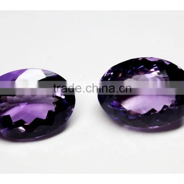 18x13mm Oval AAA Quality Natural Brazilian Amethyst 2 Pieces LOT Gems With Amazing Luster photo-4
