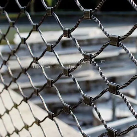 Stainless Steel Wire Rope Mesh Zoo Mesh Architectural Rope Mesh