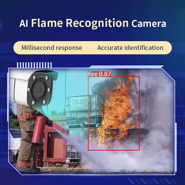 AI Smoke Recognition Camera Security Camera System Wireless photo-2