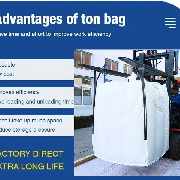 White Conductive FIBC Anti-Static Electric Conductive Bulk Bag photo-5