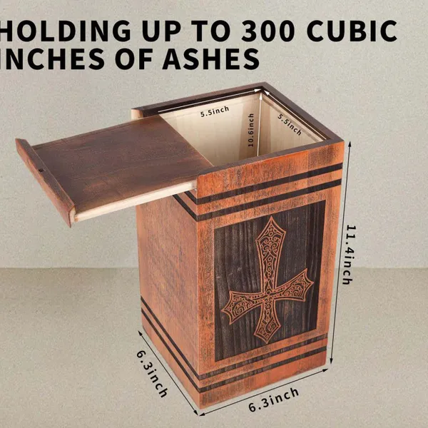 Dog Urn for Ashes B2B Elegant Wooden Storage and Memorial photo-2