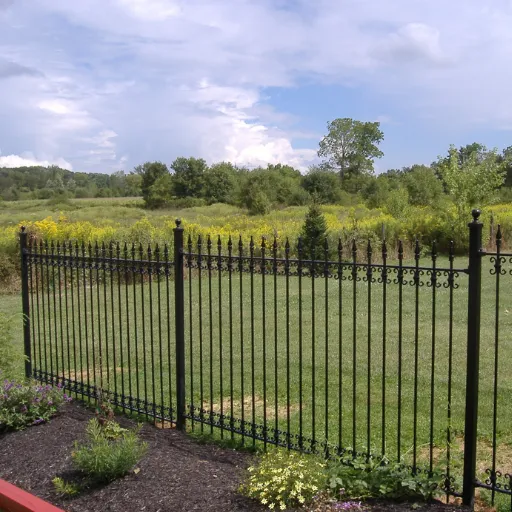 8FT Height Steel Wrought Iron Garden Fence Panels for Construction and Perimeter Security photo-3