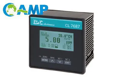 Industrial Chlorine & Ozone Transmitter CL7687 With Dual Analog Output and Graphic Display