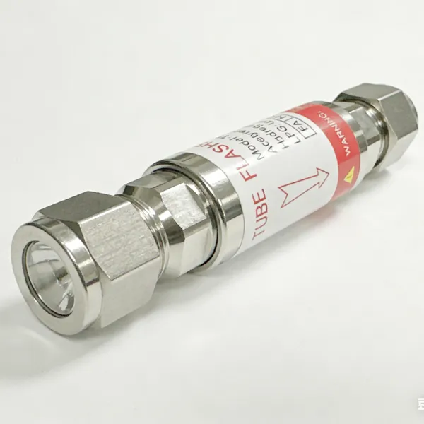High Pressure Inline Flashback Arrestor for Acetylene Hydrogen LPG Gas Systems photo-2