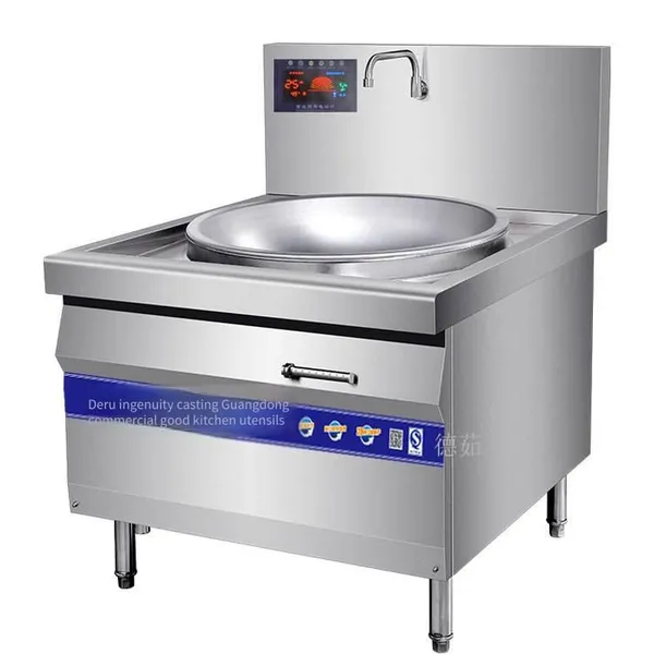 Deru Commercial Electromagnetic Large Wok Stove - Electric Cooking Stove for Canteens Serving Hundreds of People, High - Power Electric Stir - Fry Stove for Restaurants, Durable and Safe - Reliable Quality photo-2