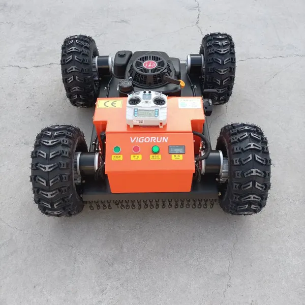 Fruit Tree Rows Vegetation Maintenance Affordable Remote Manipulation 4WD Grass Cutter for Sale with Best Price