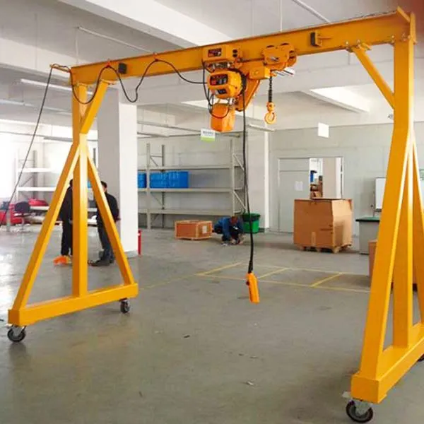 Portable Gantry Crane 3 5 6 10 Ton With 10m Lifting Height and Electric Hoist for Workshop 1 Year Warranty photo-5