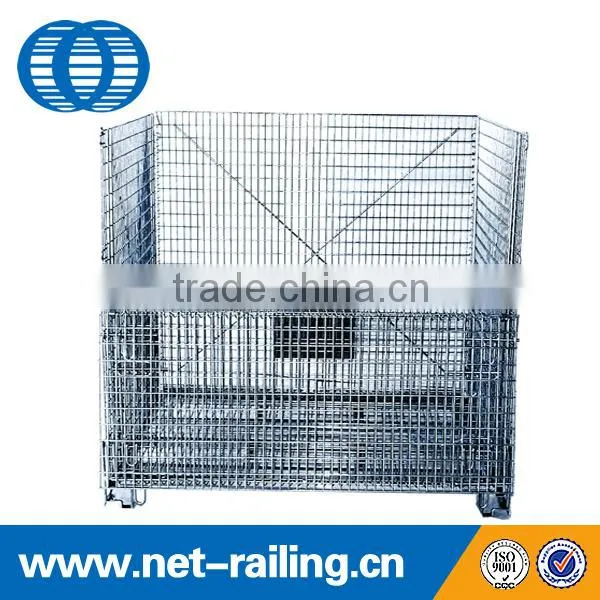 Industry Foldable Storage Metal Wire Mesh Container photo-3