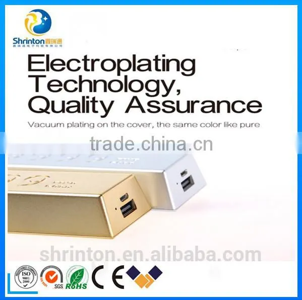 Cute Shape Gold Bar Portable Power Bank 10000mah With Gold Shape photo-4