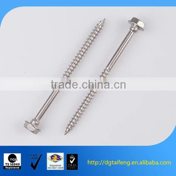 Yellow Zinc Self Tapping Full Thread Rod for Wood