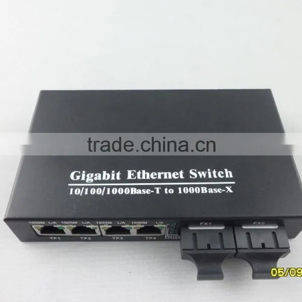 6-port Gigabit Sfp lc Dual Fiber Optical Switch photo-4