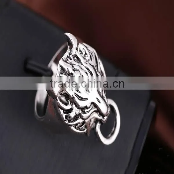 Hot Sale Alloy Punk Rings, Wholesale Skull Ring photo-4