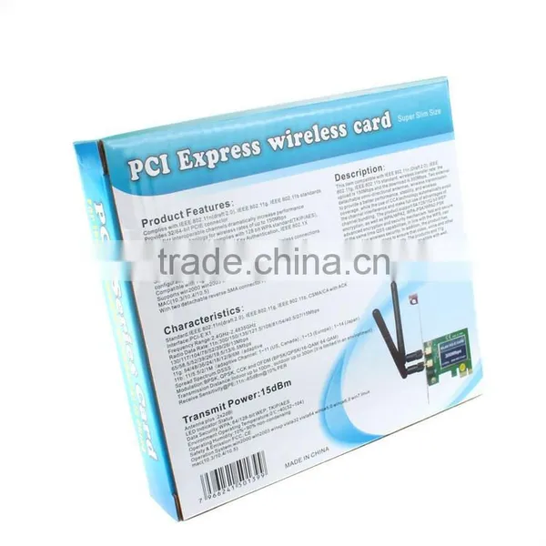 Mini 2T2R 2dBi Built in Wlan PCI-E Card Wireless 300Mbps RT5392 WiFi USB Dongle With External Antenna photo-4