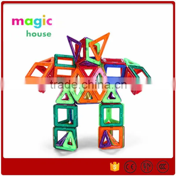DIY Educational Plastic Magnetic Connecting Building Blocks