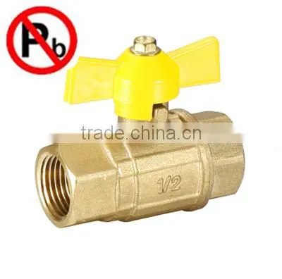 Low Lead Brass Full Port Ball Gas Ball Valve Factory