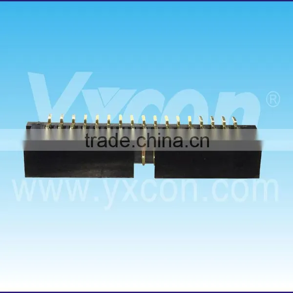 Made in China 2.54mm Pitch Factory Price Dual Row Vertical SMT Box Header photo-2