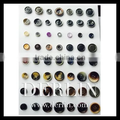 Antique Copper Collection Gold Side New Metal Plastic Button photo-6